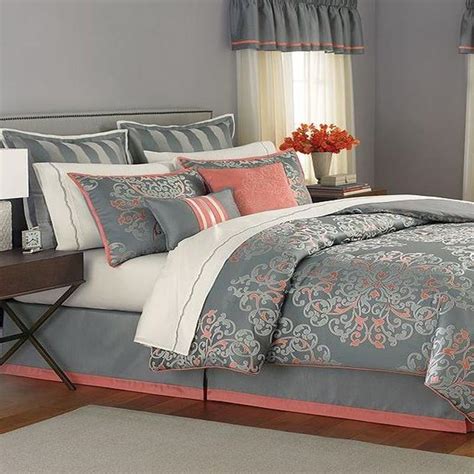 Martha Stewart Grand Damask Queen 24 Piece Comforter Bed In A Bag Set