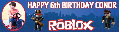 Roblox Themed Birthday Banner Roblox Birthday Party Banners