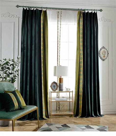 Pair Of Luxury Velvet Window Curtain Draperis Bedroom Living Etsy