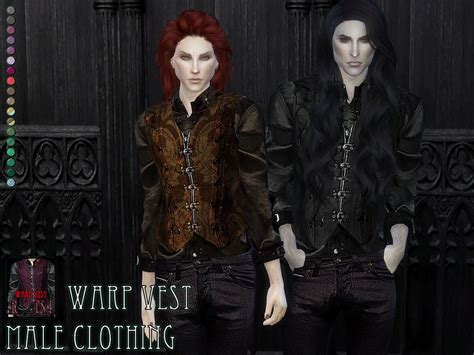 Remussirions Warp Vest Male Clothing Get Together Required Sims 4