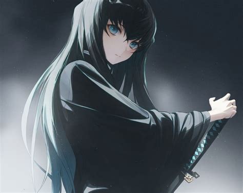 Anime Girl Black Hair Wallpapers Wallpaper Cave