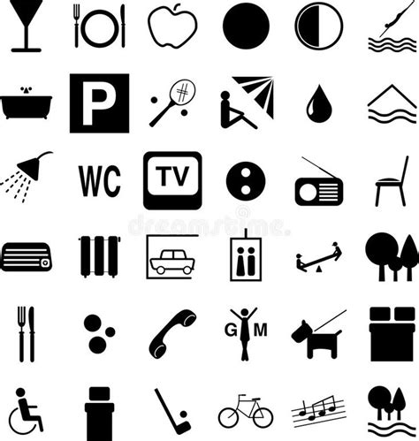 Hotel Symbols Most Popular Symbols For Description Hotels Services