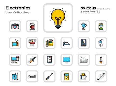 Electronics Icons By Vectorsquad On Dribbble