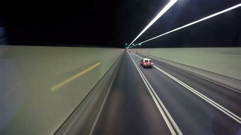 Hyperlapse Of Highway Road Tunnel With Cars Stock Video Footage 0005