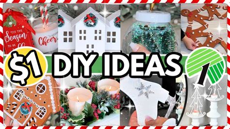 10 Must Try Dollar Tree Diy Christmas Crafts 🎄 Youtube