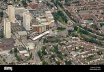 Edmonton Green and Bus Station from the air, North London, UK Stock ...