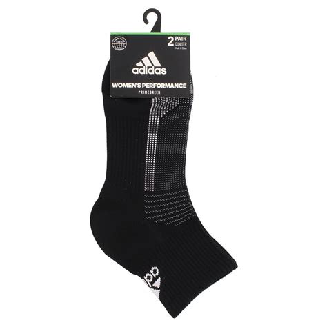 Adidas Women`s Superlite Ub21 Quarter Socks 2 Pack Black And Grey