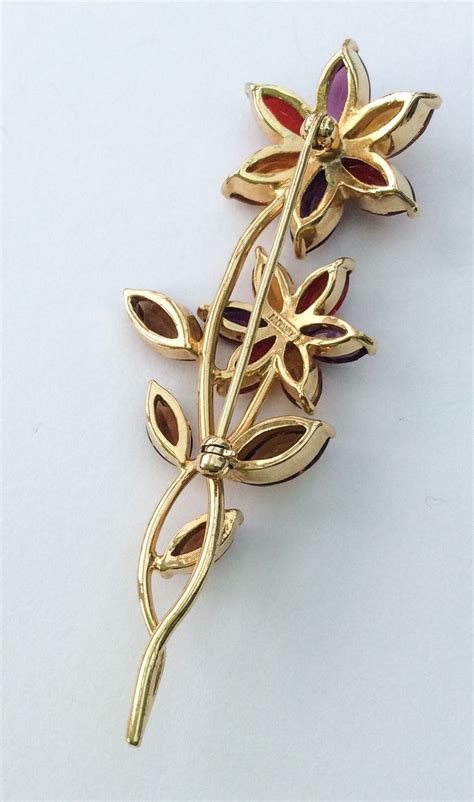 Monet Flower Glass Brooch Vintage Jewelry Spring Sale From Ourboudoir