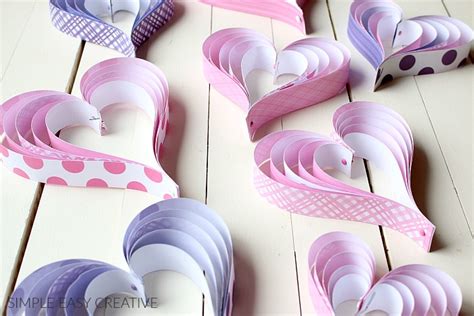 Paper Crafts How To Make Paper Hearts Hoosier Homemade