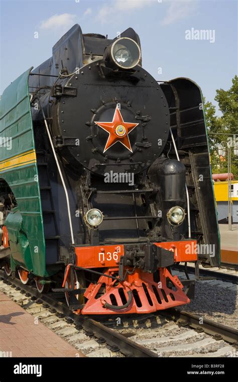 Steam Locomotive P36 Russia 1947 Stock Photo Alamy