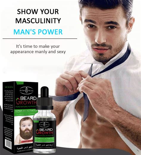 Beard Growth Oil Serum Fast Growing Beard Mustache Facial Hair Grooming For Men Ebay