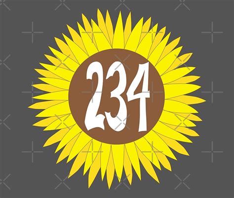 Hand Drawn Ohio Sunflower 234 Area Code By Itsrturn Redbubble