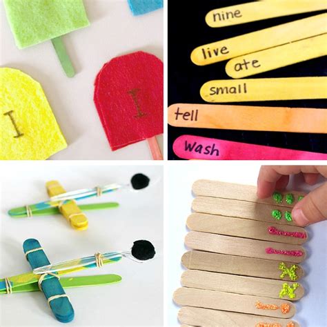 They are inexpensive and so versatile. Ice Cream Stick Crafts and Activities