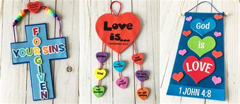 God Is Love Sunday School Craft Ideas With Images Bible Crafts For