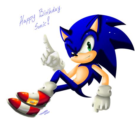 Happy Belated Birthday Sonic By Sonar15 On Deviantart