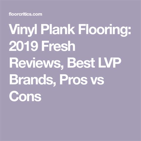 Lvp is waterproof, less expensive and faster and easier to install than wood or tile. Vinyl Plank Flooring: 2020 Fresh Reviews, Best LVP Brands ...