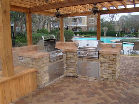 A wide variety of outdoor kitchen roof options are available to you, such as. Concept Elegant Outdoor Kitchen Hiplyfe Backyard Design Ideas Shape L Pure Woode Column Roof ...