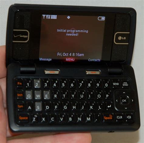Lg Env2 Verizon Side Flip Keyboard Cell Phone Vx9100 Black Bluetooth