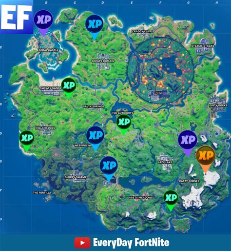 Blue and green xp coins can usually be collected without needing to break into fragments. Fortnite Chapter 2 Season 4: Week 3 XP Coin Locations And ...