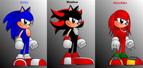 Sonic Shadow And Knuckles By Lexy3643 On Deviantart