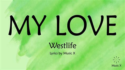 Westlife My Love Karaoke Youtube