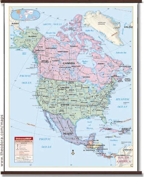 America Wall Maps Online Map