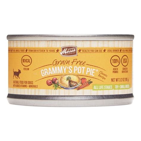 Real chicken is the #1 ingredient; Merrick Grammy\'s Pot Pie Adult Wet Dog Food, 3.2 Oz ...
