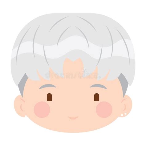 Isolated Colored Cute Chibi Male Korean Anime Character Vector Stock