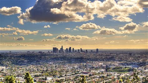 Los Angeles Skyline Wallpapers 4k Hd Los Angeles Skyline Backgrounds