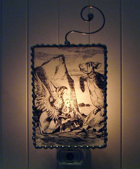 Alice In Wonderland Night Light Nightlight With Storybook Etsy