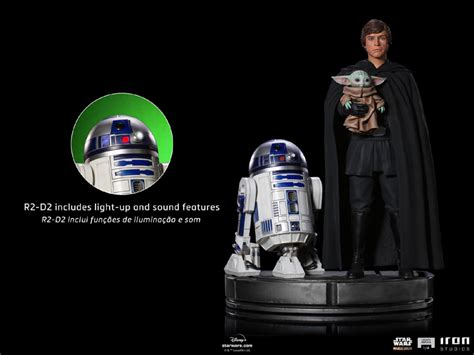 Star Wars Mandalorian Luke Skywalker R2 D2 And Grogu Legacy Figurky A