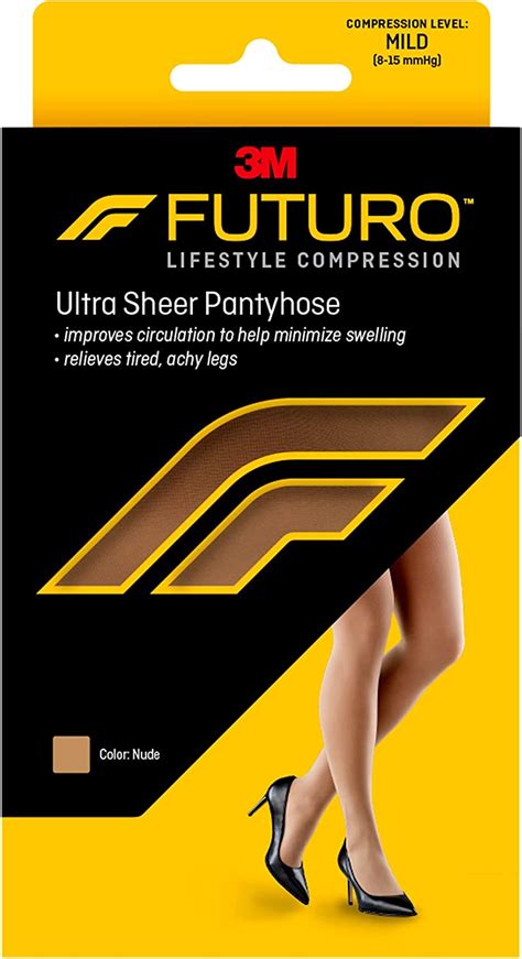 Amazon Co Jp Futuro Ultra Sheer Pantyhose For Women Nude Mild