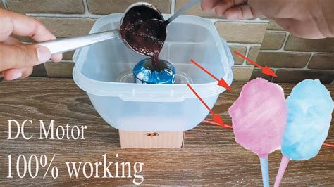 How To Make A Mini Cotton Candy Machine At Home Youtube