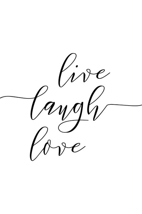 Live Laugh Love Typography Poster Artdesign