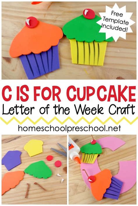 C Is For Cupcake Preschool Craft Homeschool Preschool