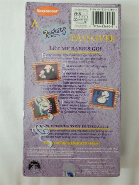 Rugrats A Rugrats Passover Vhs 1996 For Sale Online Ebay