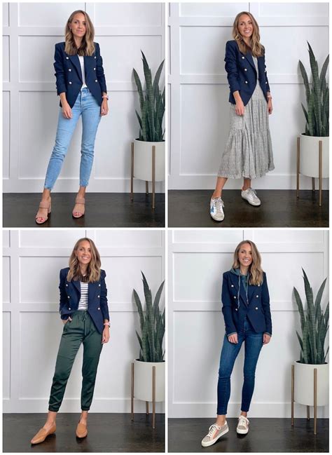 what to wear with a navy blazer buy and slay