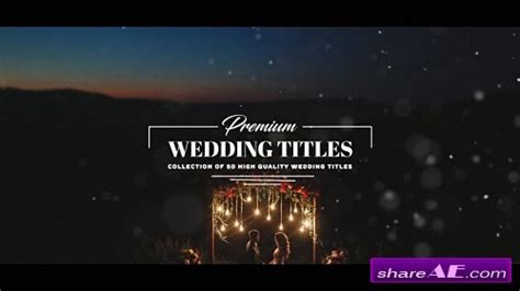 Basic information of the invitation (a name of the bride and. wedding » Free After Effects Templates | Videohive Free AE ...