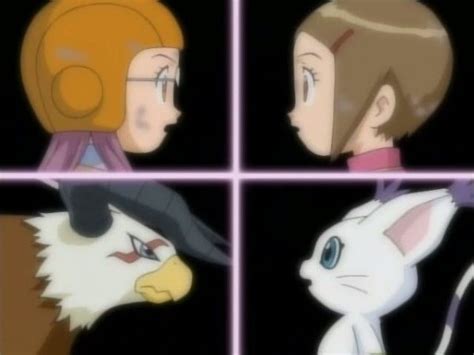 Kari And Yolei Gatomon And Aquilamon Digimon Adventure 02 Digimon