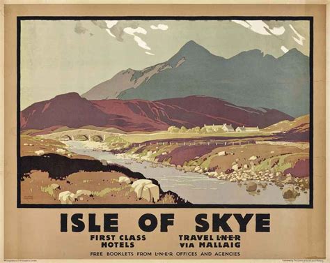 Austin Cooper 1890 1964 Isle Of Skye Vintage Travel Posters
