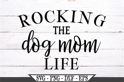 Rocking The Dog Mom Life Svg Funny Mother Svg Png File Etsy