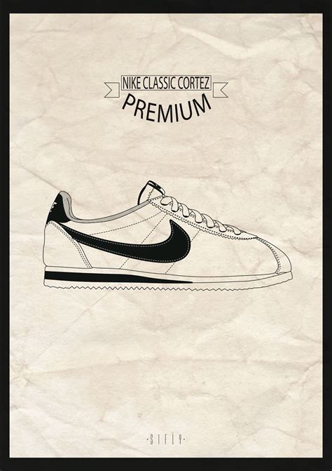 Nike Classic Cortez Premium Illustration Vector By Sifly Nike Cortez