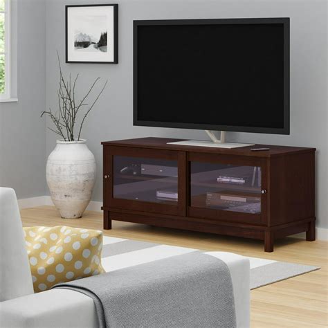 Mainstays Tv Stand For Tvs Up To 55 Multiple Finishes Resort Cherry