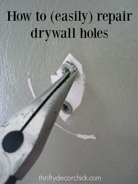 How To Easily Patch Holes In Drywall From Thrifty Decor Chick