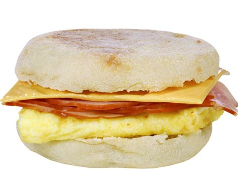English Muffin Ham Breakfast Sandwich Recipe And Nutrition Eat This Much