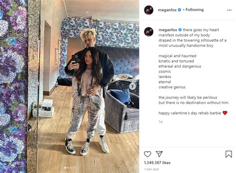 Megan has been working on a movie with machine gun kelly and gotten. Megan Fox Is Machine Gun Kelly's Bloody Valentine