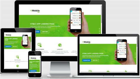 Mobile App Landing Page Free Template Printable Templates