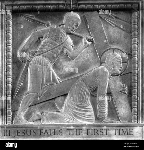 Eric Gill Stations Of The Cross Black And White Stock Photos And Images