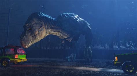 Rexy Breaks Out Experience The Jurassic Park Scene T Rex Breakout