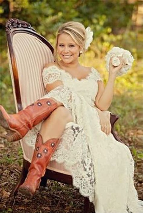 45 Short Country Wedding Dress Perfect With Cowboy Boots Short Or High